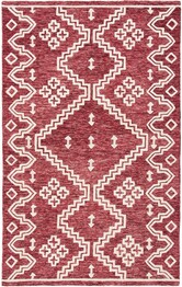Safavieh Abstract ABT852Q Red and Ivory