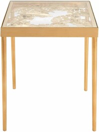 LEILANI PALM LEAF SIDE TABLE