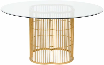 NOORE 54" GOLD DINING TABLE