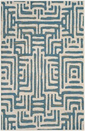 Safavieh Amsterdam AMS106C Ivory and Light Blue