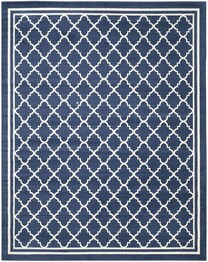 Safavieh Amherst AMT422P Navy and Beige