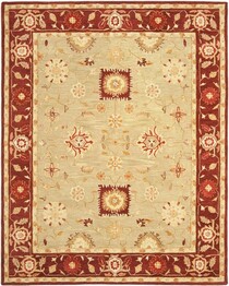 Safavieh Anatolia AN556A Sage and Burgundy