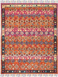 Safavieh Aspen APN138A Orange and Fuchsia