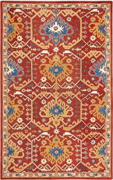Safavieh Antiquity AT522Q Red and Yellow