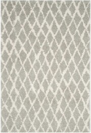 Safavieh Berber Shag BER163B Light Grey and Cream