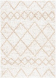 Safavieh Berber Shag BER572A Ivory and Beige