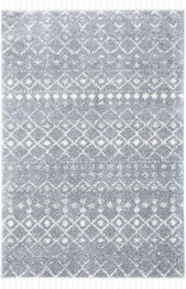 Safavieh Berber Fringe Shag BFG516G Light Grey and Ivory