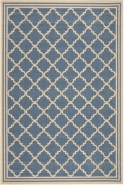 Safavieh Beach House BHS121M Blue and Creme