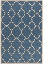 Safavieh Beach House BHS125M Blue and Creme