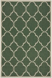 Safavieh Beach House BHS125Y Green and Creme