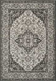 Safavieh Beach House BHS137A Light Grey and Charcoal