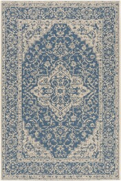 Safavieh Beach House BHS137M Blue and Creme