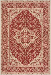 Safavieh Beach House BHS137Q Red and Creme