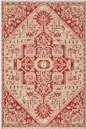 Safavieh Beach House BHS138Q Red and Creme