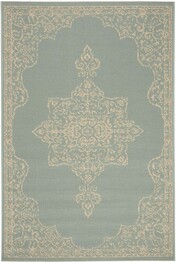 Safavieh Beach House BHS180L Cream and Aqua