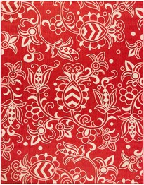 Safavieh Beach House BHS246Q Red and Beige