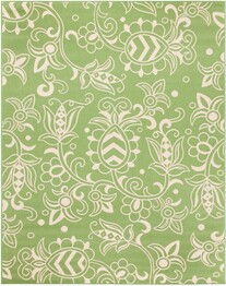 Safavieh Beach House BHS246Y Green and Beige