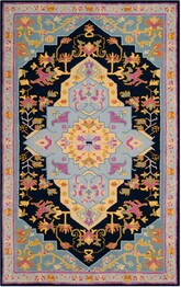 Safavieh Bellagio BLG506C Navy Blue and Multi