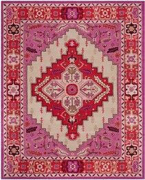 Safavieh Bellagio BLG545A Red Pink and Ivory