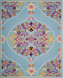 Safavieh Bellagio BLG605B Light Blue and Multi