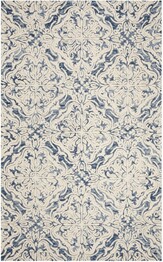 Safavieh Blossom BLM103M Blue and Ivory