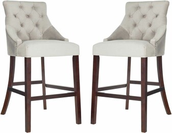 ELENI TUFTED WING BACK BAR STOOL