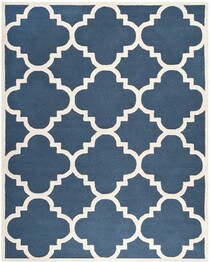 Safavieh Cambridge CAM140G Navy and Ivory