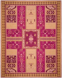 Safavieh Classic Vintage CLV512E Fuchsia and Gold