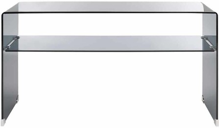 DASH GLASS 1SHELF CONSOLE TBL