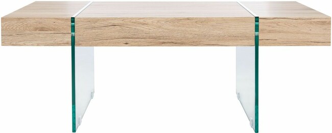 JACOB RECTANGULAR GLASS LEG MODERN COFFEE TABLE