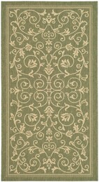 Safavieh Courtyard CY2098-1E06 Olive and Natural