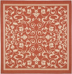 Safavieh Courtyard CY2098-3707 Red and Natural