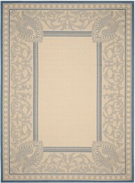 Safavieh Courtyard CY29653101 Natural and Blue