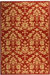 Safavieh Courtyard CY3416-3707 Red and Natural