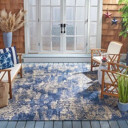 Safavieh Courtyard CY600823321 Blue and Ivory