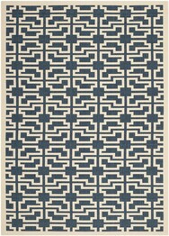 Safavieh Courtyard CY6015-268 Navy and Beige