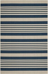 Safavieh Courtyard CY6062-268 Navy and Beige