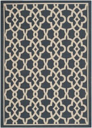 Safavieh Courtyard CY6071-268 Navy and Beige