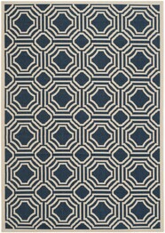 Safavieh Courtyard CY6112-268 Navy and Beige
