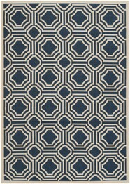 Safavieh Courtyard CY6112-268 Navy and Beige