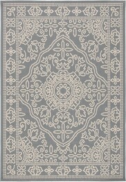 Safavieh Courtyard CY634423621 Anthracite and Beige
