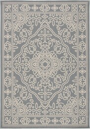 Safavieh Courtyard CY634423621 Anthracite and Beige