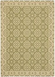 Safavieh Courtyard CY655024 Green and Creme