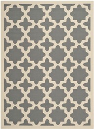 Safavieh Courtyard CY6913-246 Anthracite and Beige