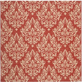 Safavieh Courtyard CY693028 Red and Creme