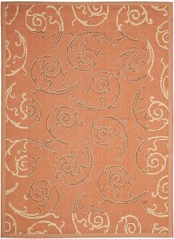 Safavieh Courtyard CY710821A7 Terracotta and Cream