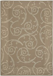 Safavieh Courtyard CY710897A18 Dark Beige and Beige