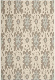 Safavieh Courtyard CY7276-79A18 Beige Dk Beige and Aqua Weft