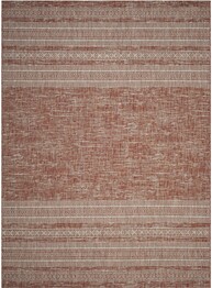 Safavieh Courtyard CY806136521 Rust and Light Grey