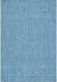 Safavieh Courtyard CY823539412 Aqua and Navy